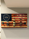 1776 Handmade Wooden Flag Bourbon Shelf 35x20