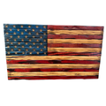 50 Star Union Rustic Flag Gloss Finish Made with real wood. Made in the USA