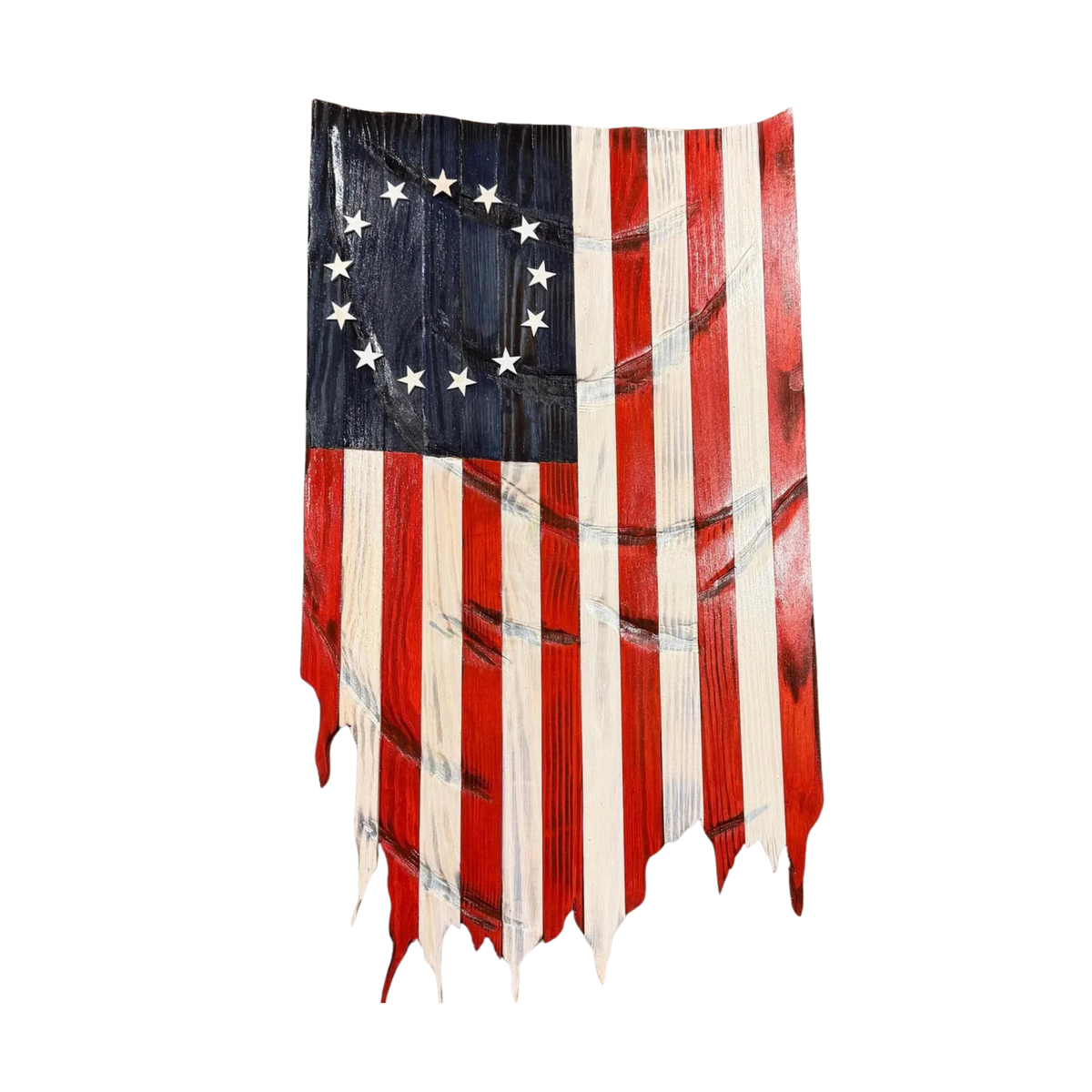 Handmade Wooden American Flag Betsy Ross Made in the USA