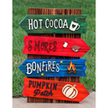 Handmade Rustic Wooden Fall Directional Sign – Apple Picking, Corn Maze, Bonfires, Pumpkin Patch