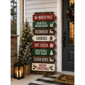 Rustic Christmas Directional Sign Porch Leaner