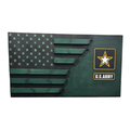 Handcrafted U.S. Army Wooden Flag | 3D Stars, Burned Edges, Veteran Gift