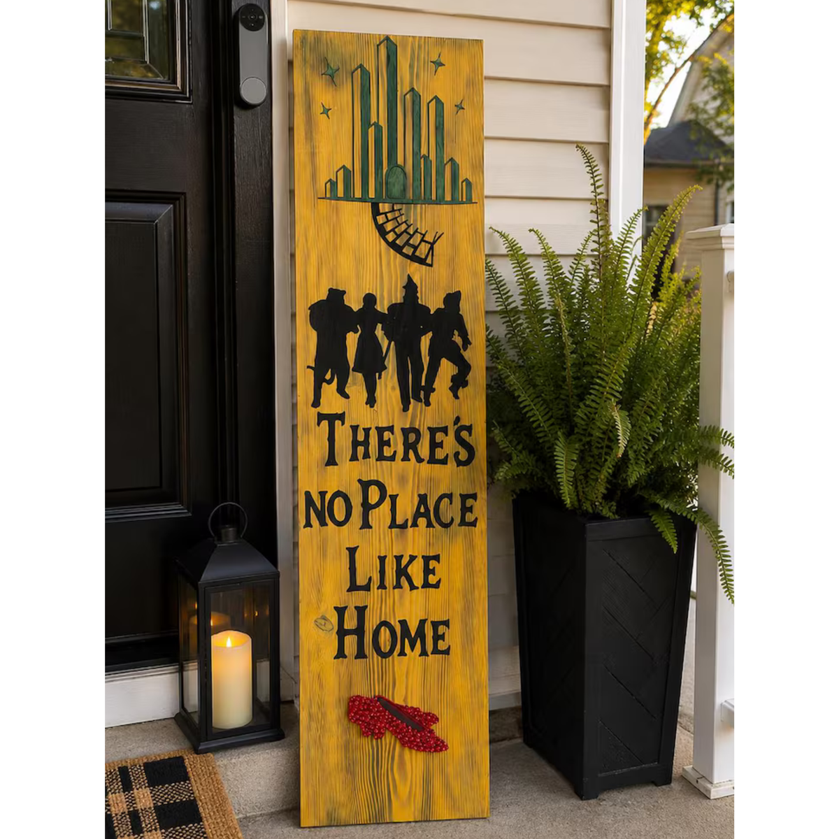 Wizard of Oz Porch Leaner – Handmade Rustic Wood Sign, Dorothy Decor handmade in the USA